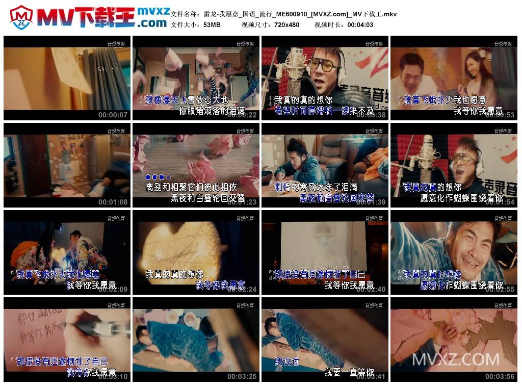雷龙-我愿意_国语_流行_ME600910